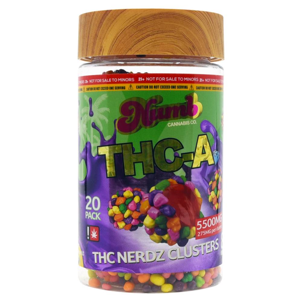 26483-653fda322e80d9-59771171-NumbCannabisCo-THCA-NerdzClusters-20pack-00 26483-653fda322e80d9-59771171-NumbCannabisCo-THCA-NerdzClusters-20pack-00