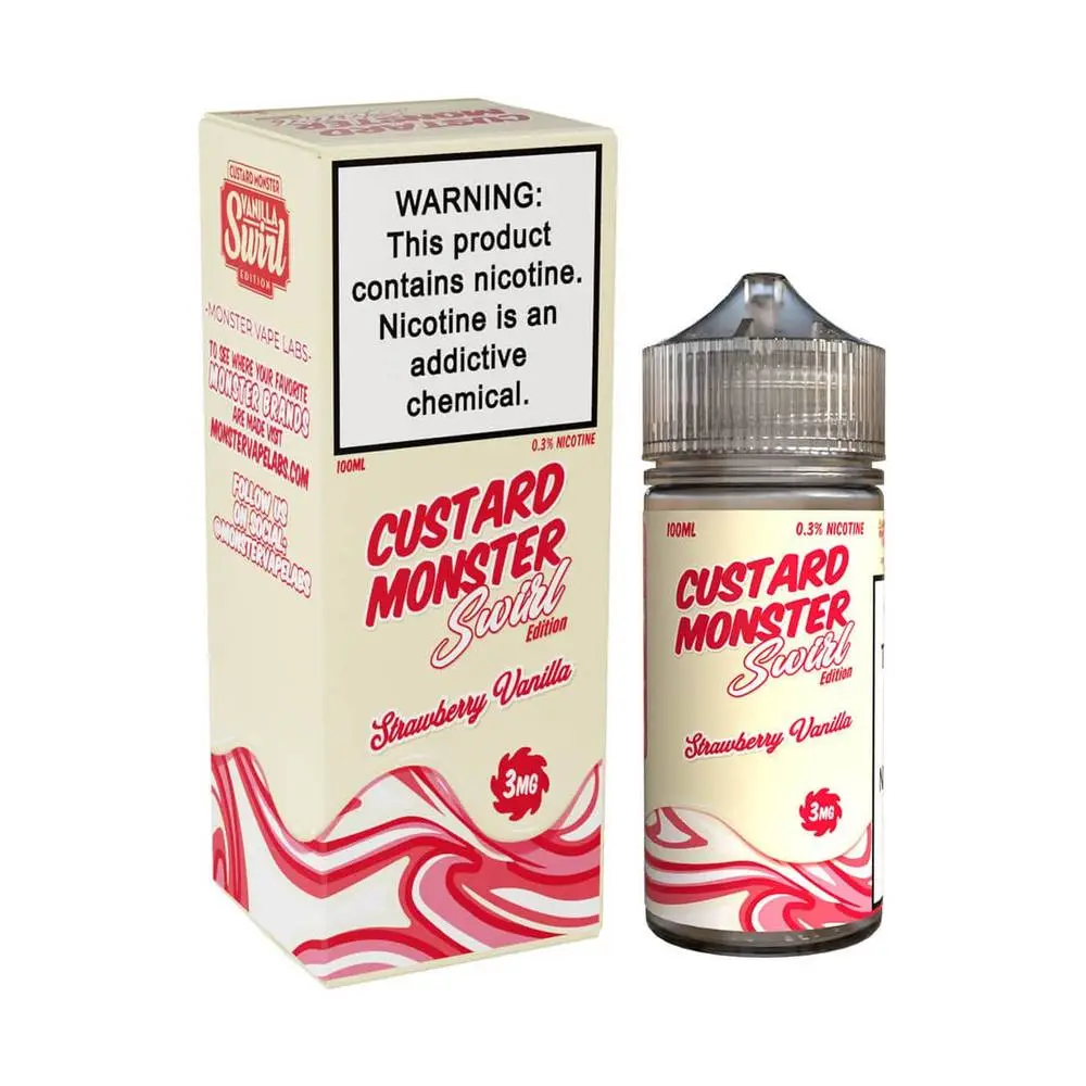Custard-Monster-100mL-Strawberry-Vanilla-Swirl-Edition Custard-Monster-100mL-Strawberry-Vanilla-Swirl-Edition