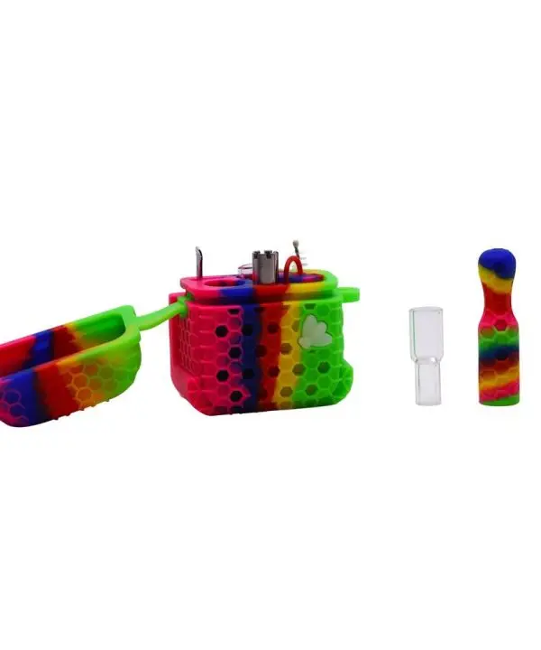 silicone-nectar-collector-kit-green-rainbow-01